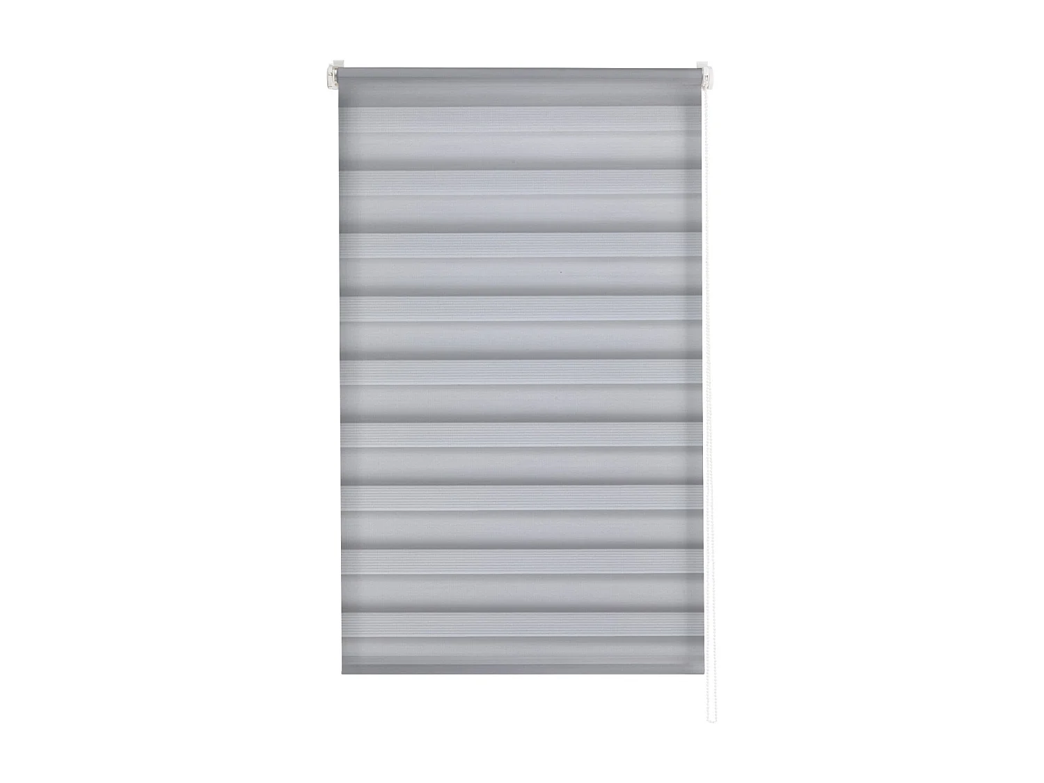 ESTORALIS | Estor Enrollable Noche y Día Easyfix  | 80 x 150 cm (Ancho por Alto) Tamaño de Tela 77 x 150 cm | Modelo VERAL Color Gris