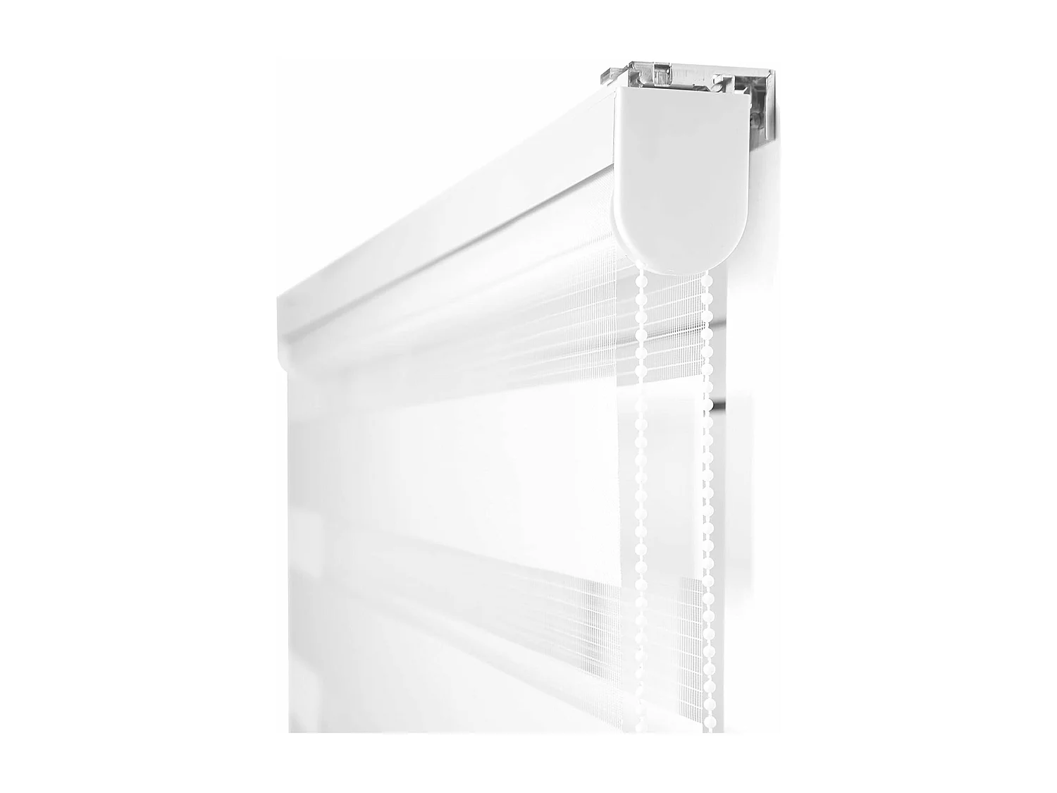 ESTORALIS | Estor Enrollable NOCHE y DIA | 170 x 255 cm (Ancho por Alto) Tamaño de Tela 167 x 250 cm | Modelo SHAE Color Blanco