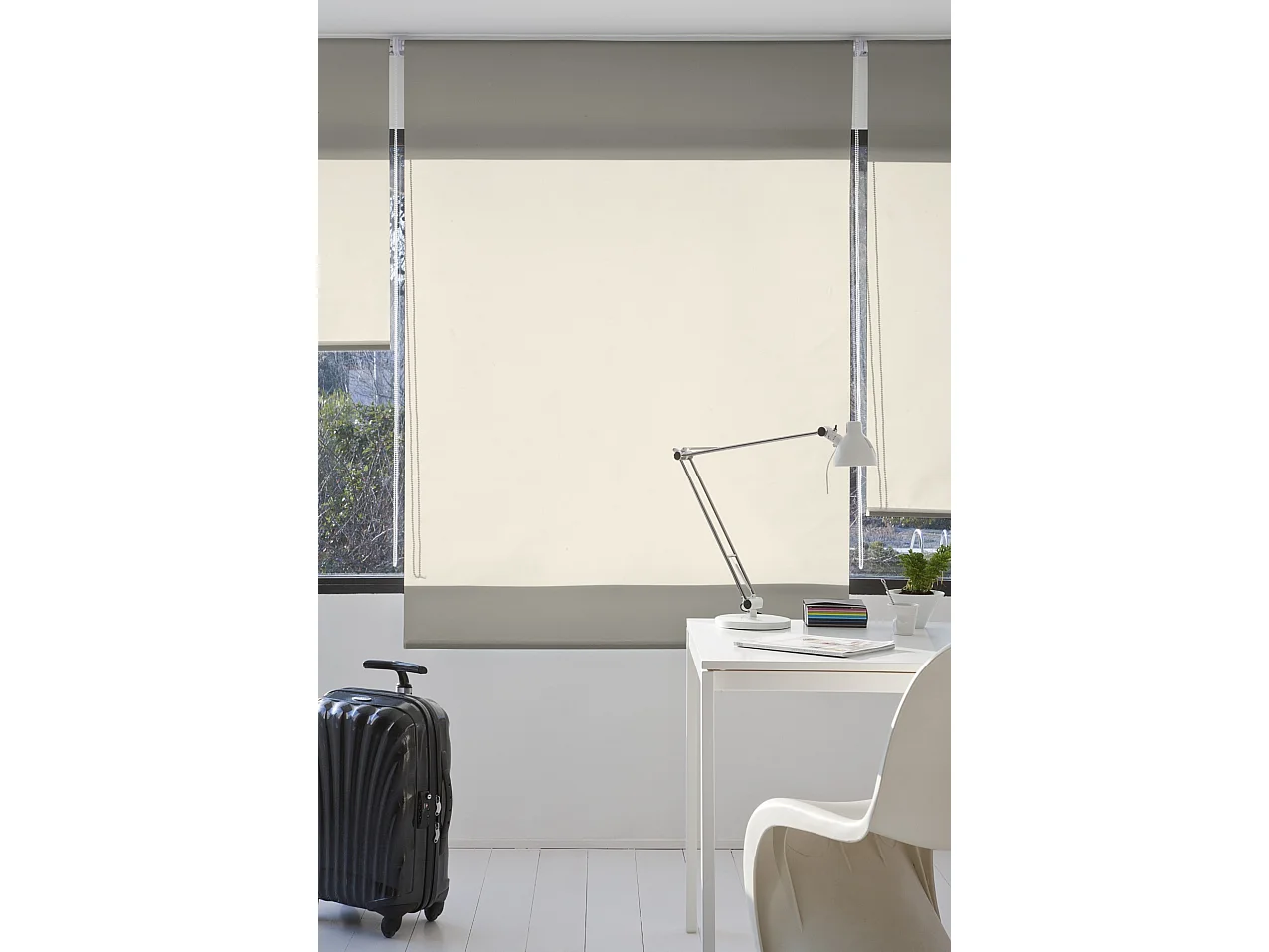 ESTORALIS | Estores Enrollables Lisos Translucidos | 100 x 180 cm (Ancho por Alto) Tamaño de Tela 97 x 175 cm | Modelo GOVE Color Beige