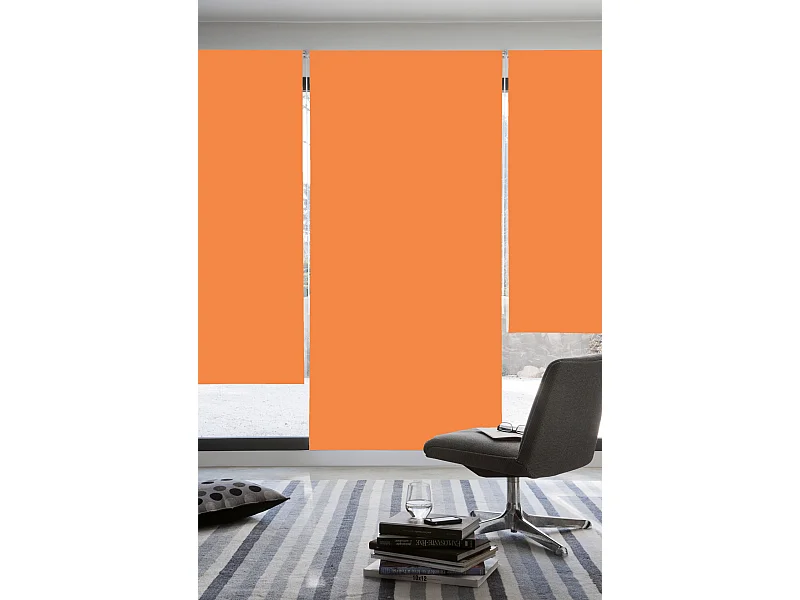 ESTORALIS | Estores Enrollables Opaco | 110 x 235 cm (Ancho por Alto) Tamaño de Tela 107 x 230 cm | Modelo DRACARYS Color Naranja
