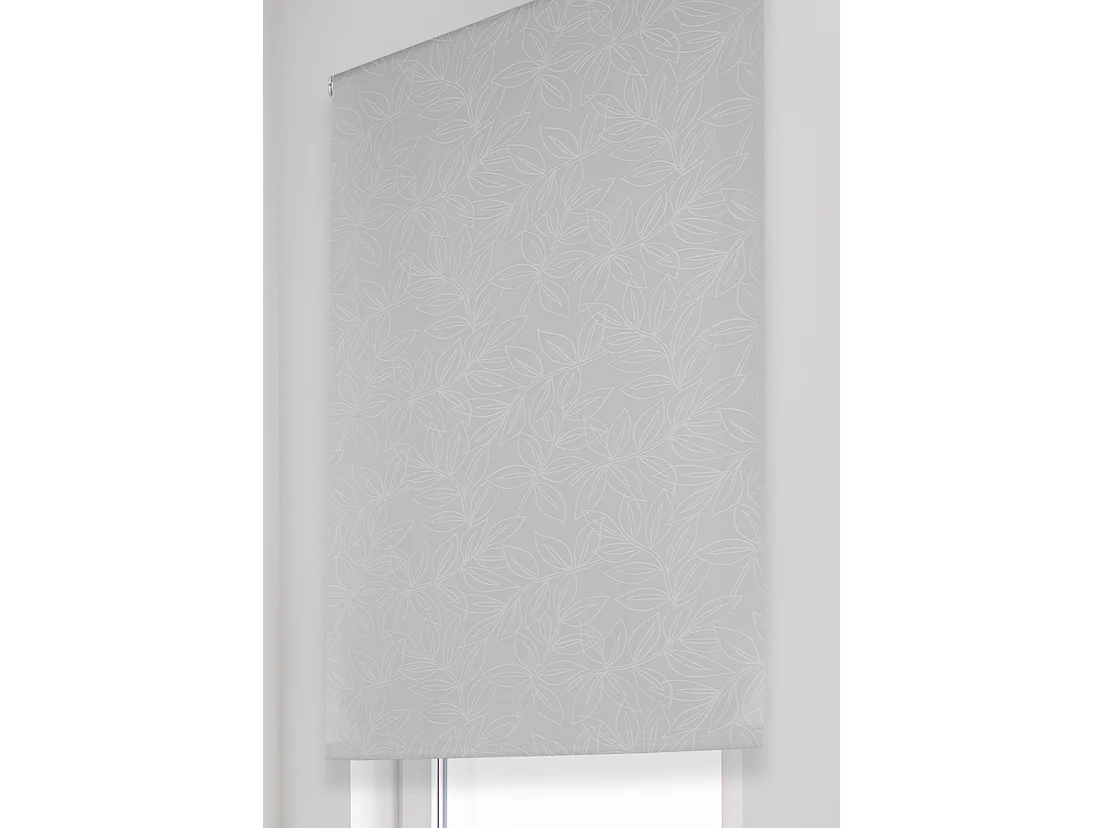 ESTORALIS | Estor Enrollable Translúcido | 130 x 255 cm (Ancho por Alto) Tamaño de Tela 127 x 250 cm | Modelo SELENE Color Gris