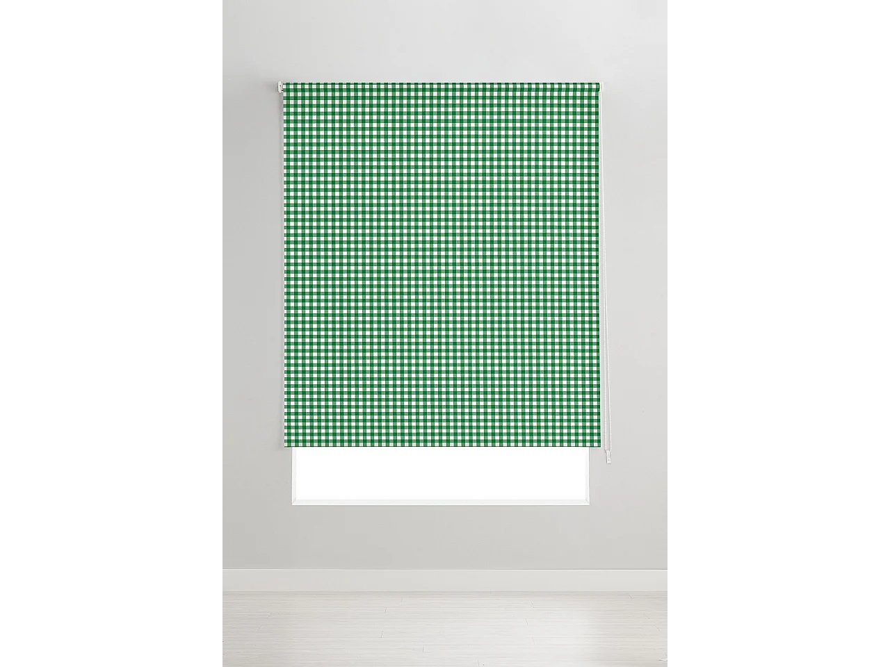 ESTORALIS | Estores Personalizados de COCINA | 150 x 180 cm (Ancho por Alto) Tamaño de Tela 147 x 175 cm | Modelo Vichy-2 Color Verde