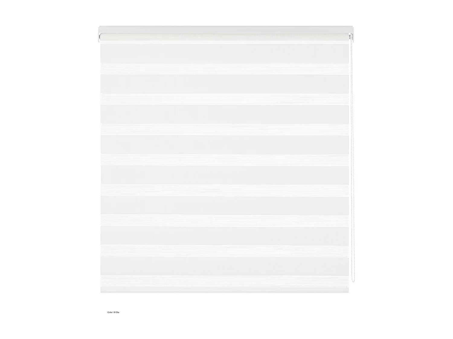 ESTORALIS | Estor Enrollable NOCHE y DIA | 105 x 180 cm (Ancho por Alto) Tamaño de Tela 102 x 175 cm | Modelo SHAE Color Blanco