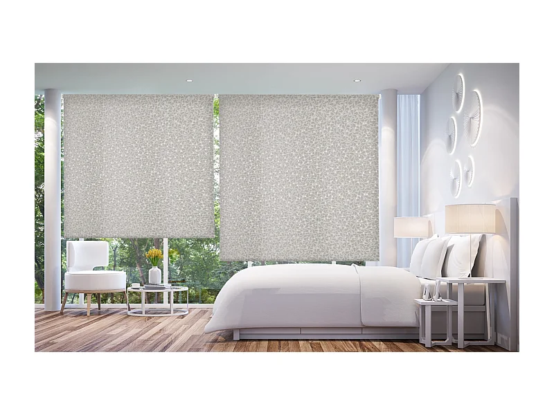 ESTORALIS | Estor Enrollable Translúcido | 150 x 255 cm (Ancho por Alto) Tamaño de Tela 147 x 250 cm | Modelo SANDOR Color Gris