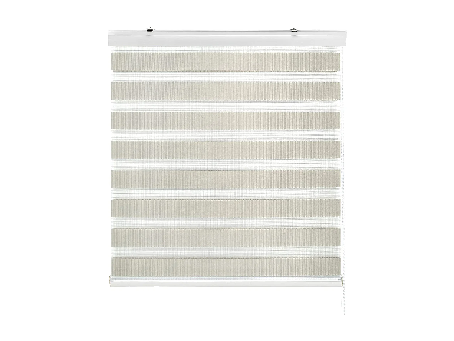 ESTORALIS | Estor Enrollable NOCHE y DIA | 105 x 255 cm (Ancho por Alto) Tamaño de Tela 102 x 250 cm | Modelo SANSA Color Beige