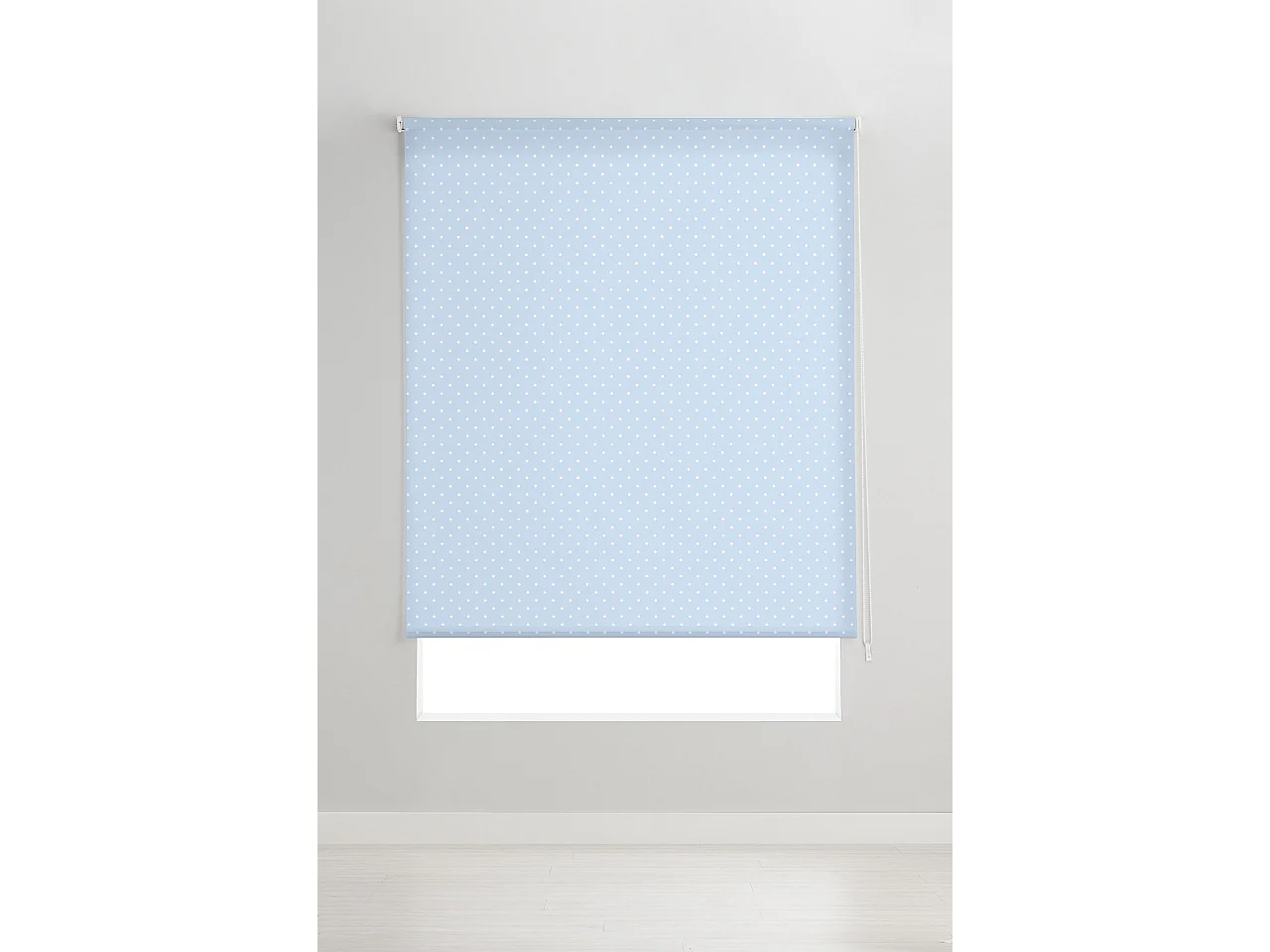 ESTORALIS | Estores Personalizados TEXTURAS | 110 x 255 cm (Ancho por Alto) Tamaño de Tela 107 x 250 cm | Modelo MOTAS-2 Color Azul