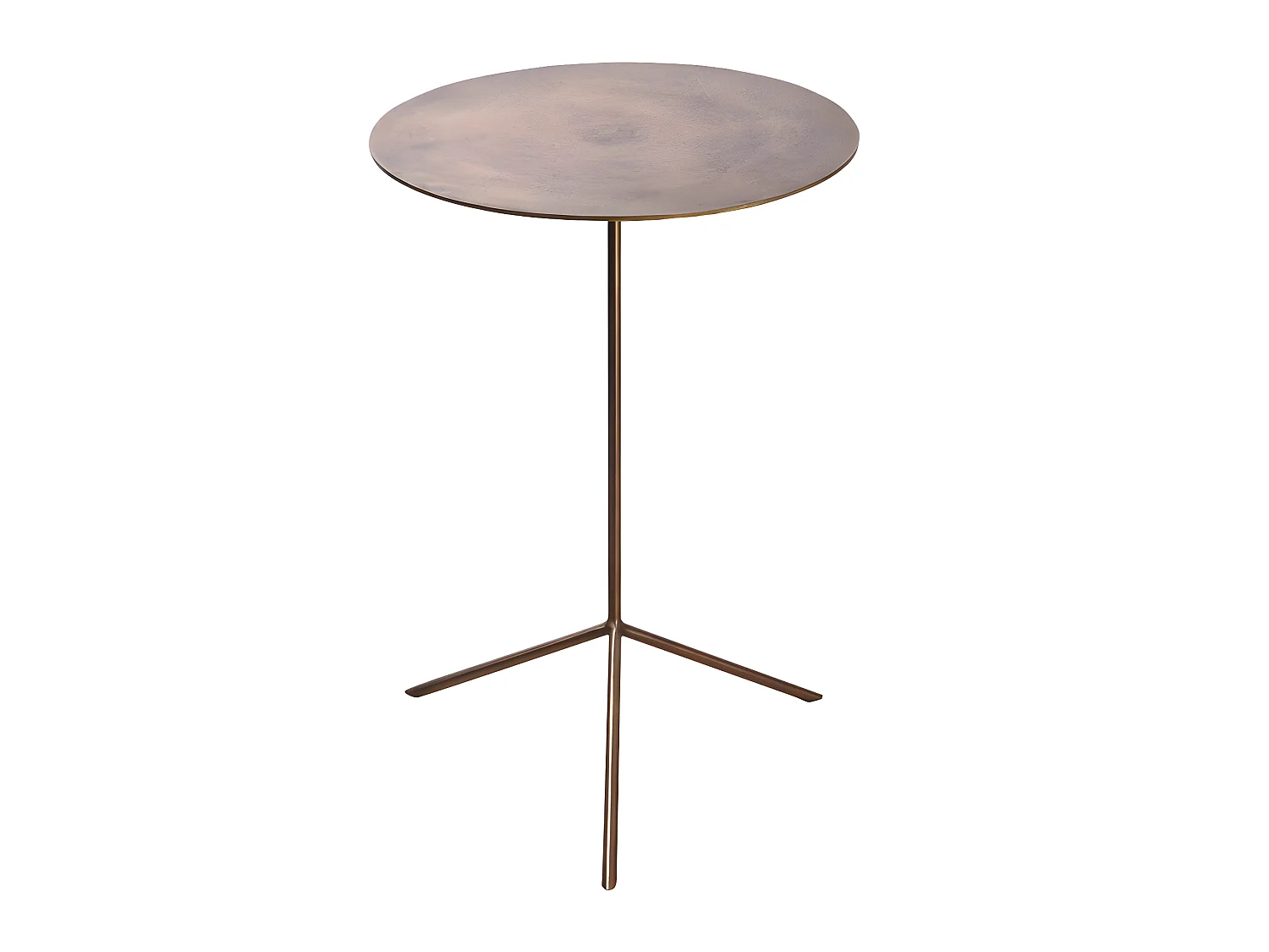 Set de 2 tables  gigognes or hauteurs 58 et 49 cm