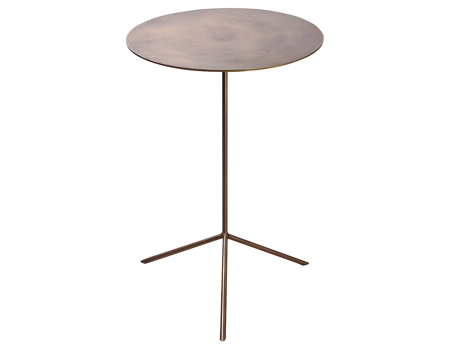 Set de 2 tables  gigognes or hauteurs 58 et 49 cm