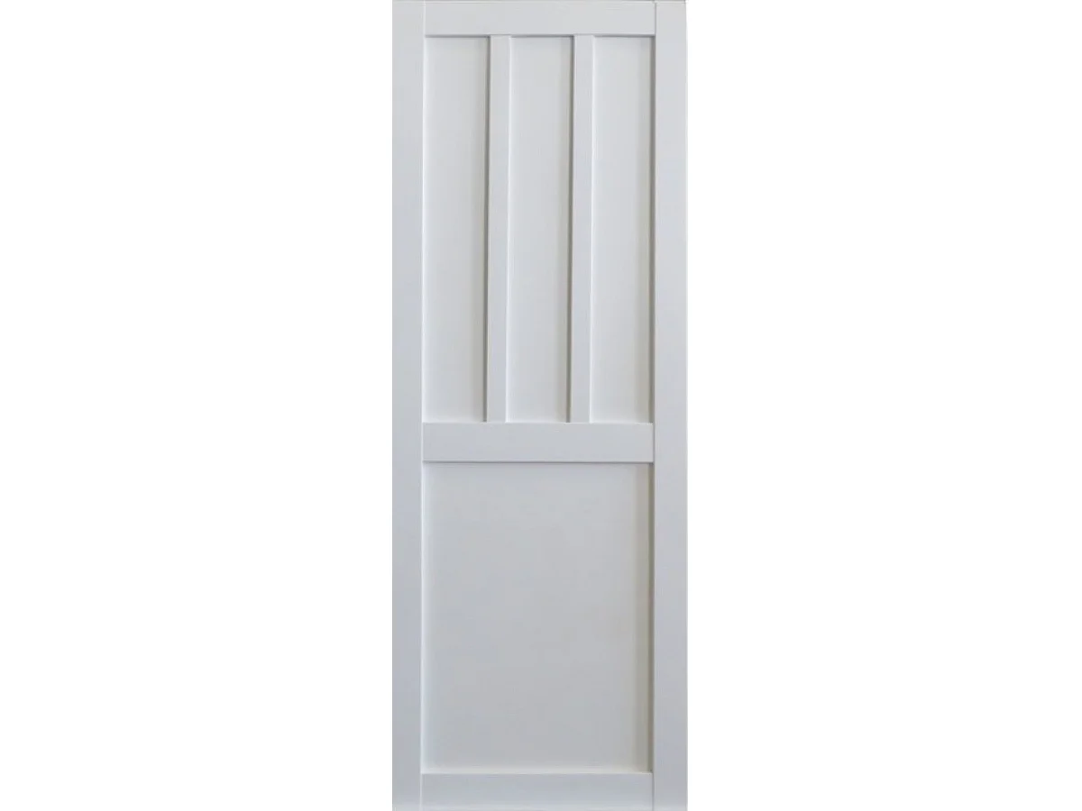 Porte Coulissante Atelier 2 Panneaux Blanc H204 X L83 Gd Menuiseries
