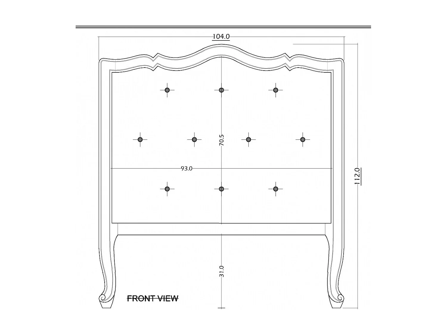 Tête de lit Murano 90 cm