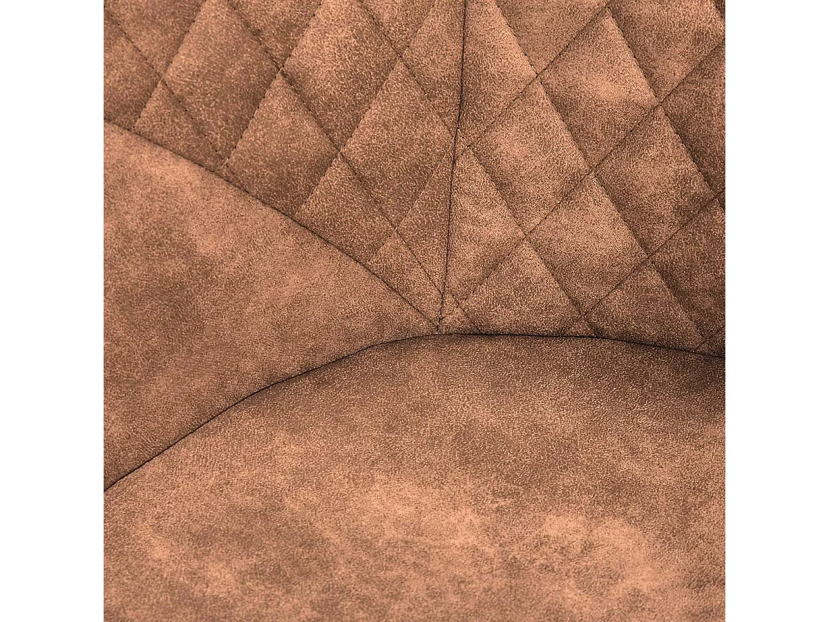 Fauteuil semi artisanal LOT DE 2 APA 55x59x82 brun