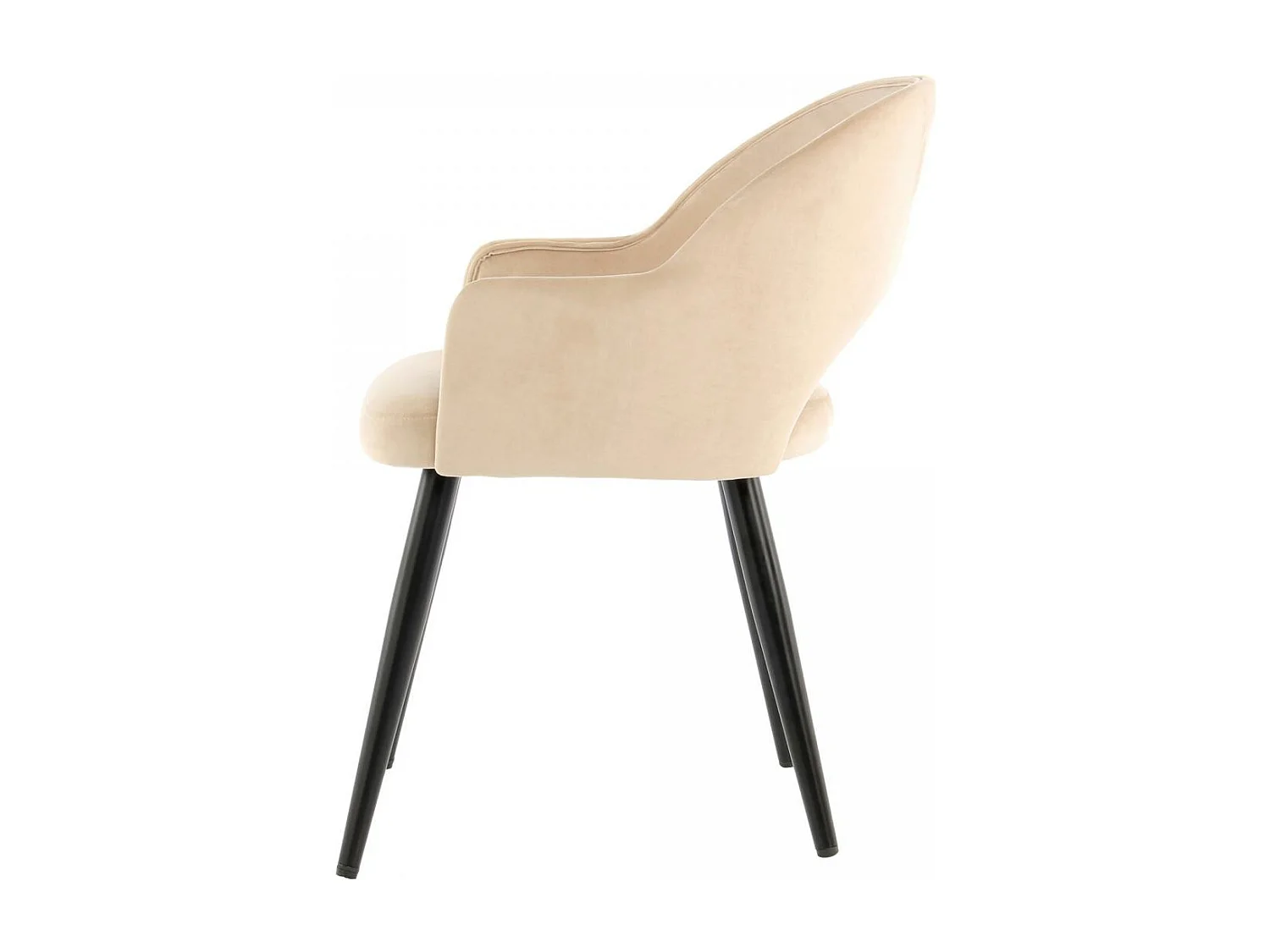 Fauteuil semi artisanal LOT DE 2 APE 58x55x77 champagne