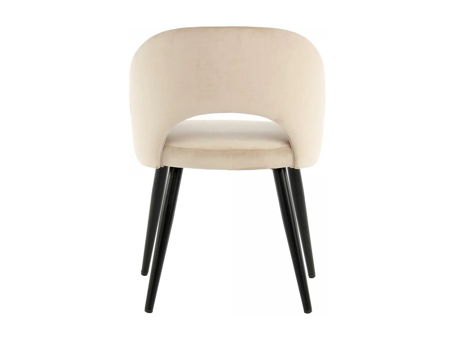 Fauteuil semi artisanal LOT DE 2 APE 58x55x77 champagne