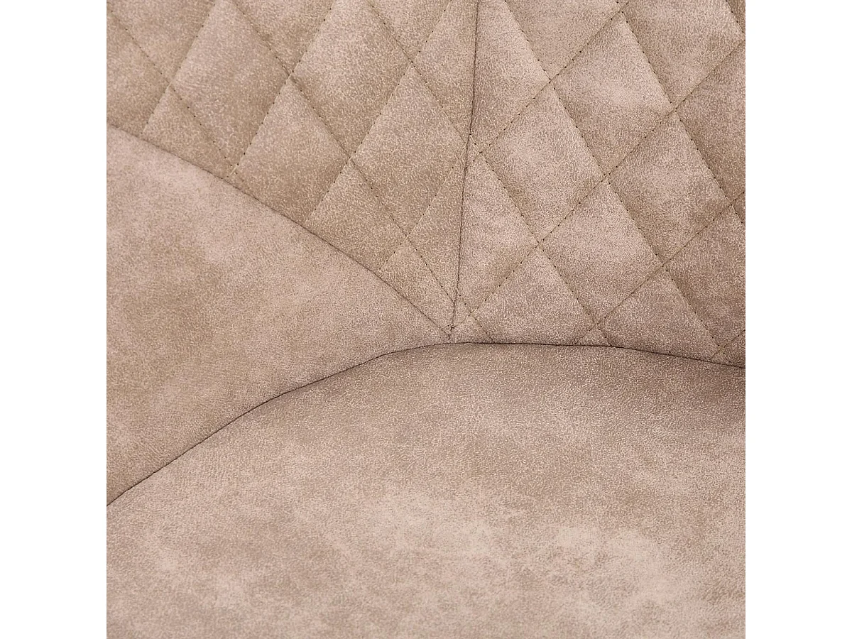 Fauteuil semi artisanal LOT DE 2 APA 55x59x82 blanc et crème