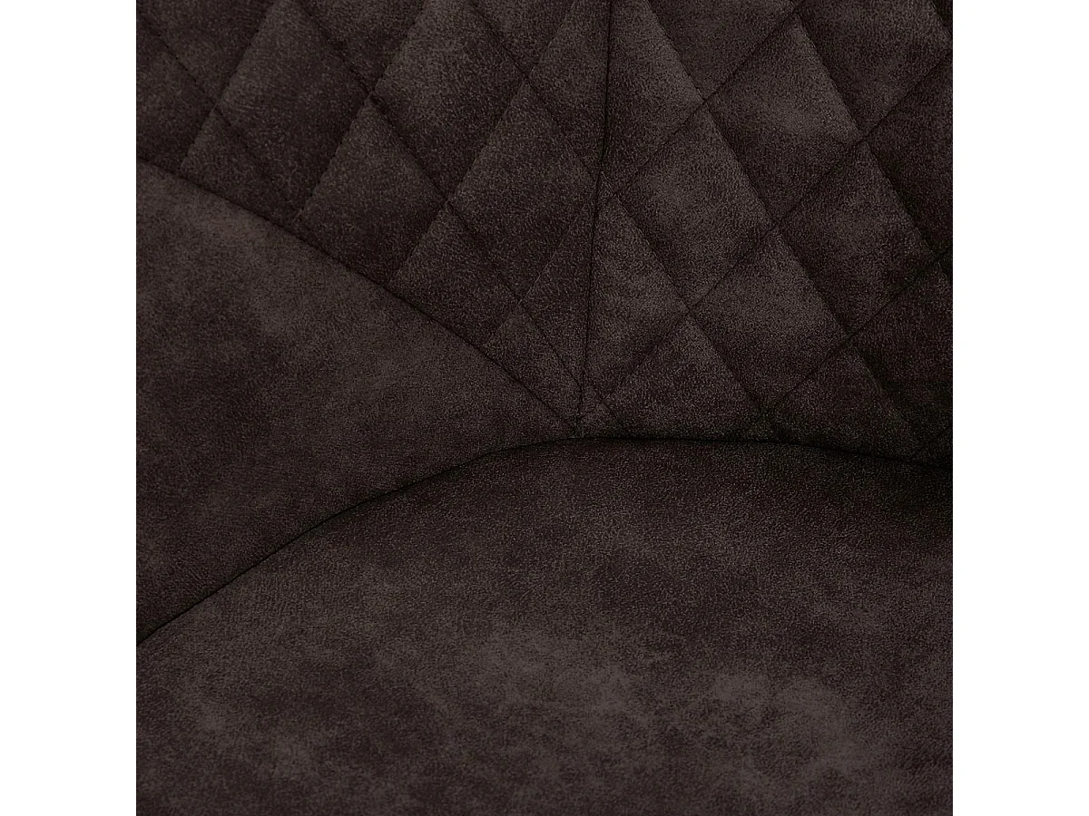 Fauteuil semi artisanal LOT DE 2 APA 55x59x82 noir et marron