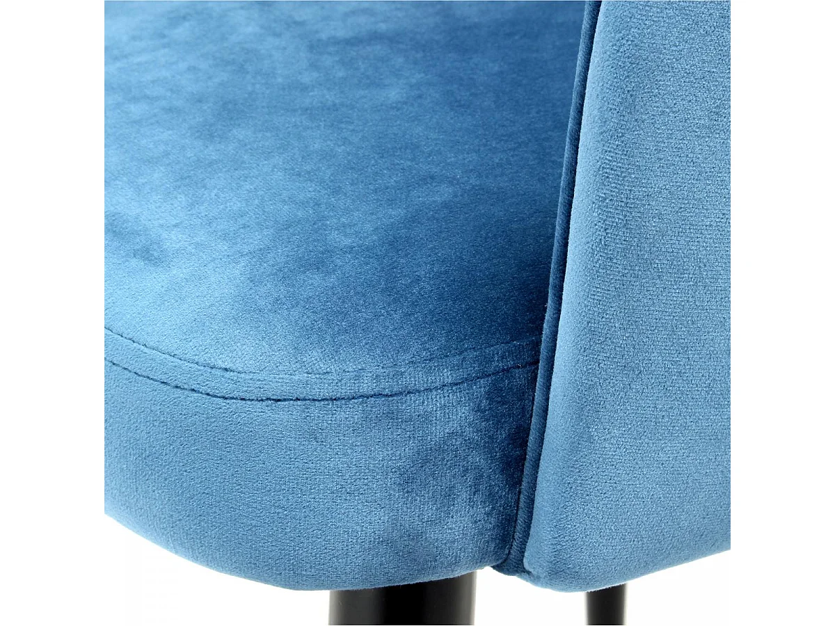 Fauteuil semi artisanal LOT DE 2 APE 58x55x77 bleu
