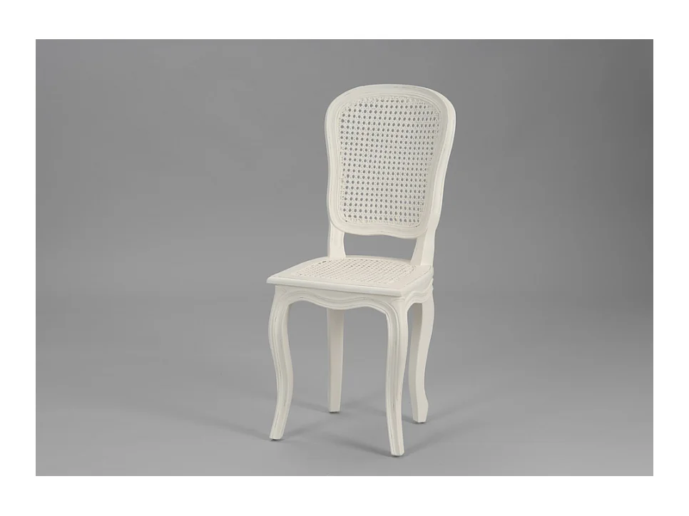 Chaise croisillon métal naturel (lot de 2)