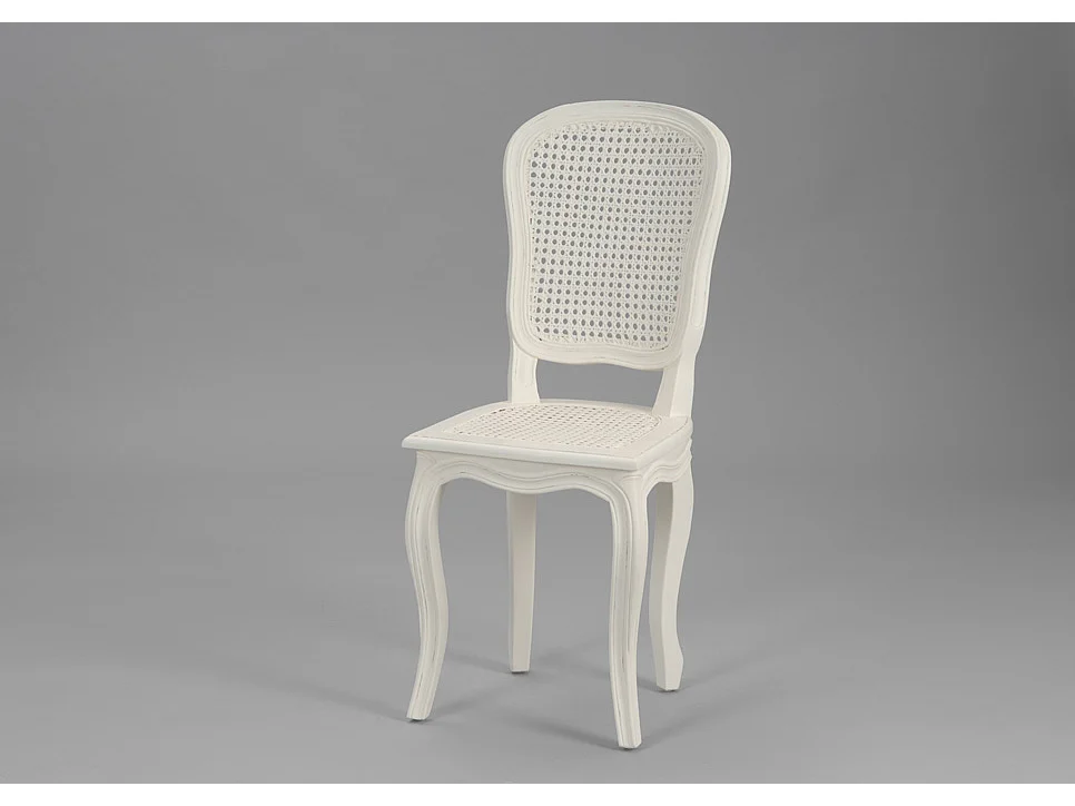 Chaise croisillon métal naturel (lot de 2)