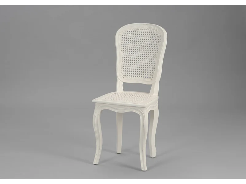 Chaise croisillon métal naturel (lot de 2)