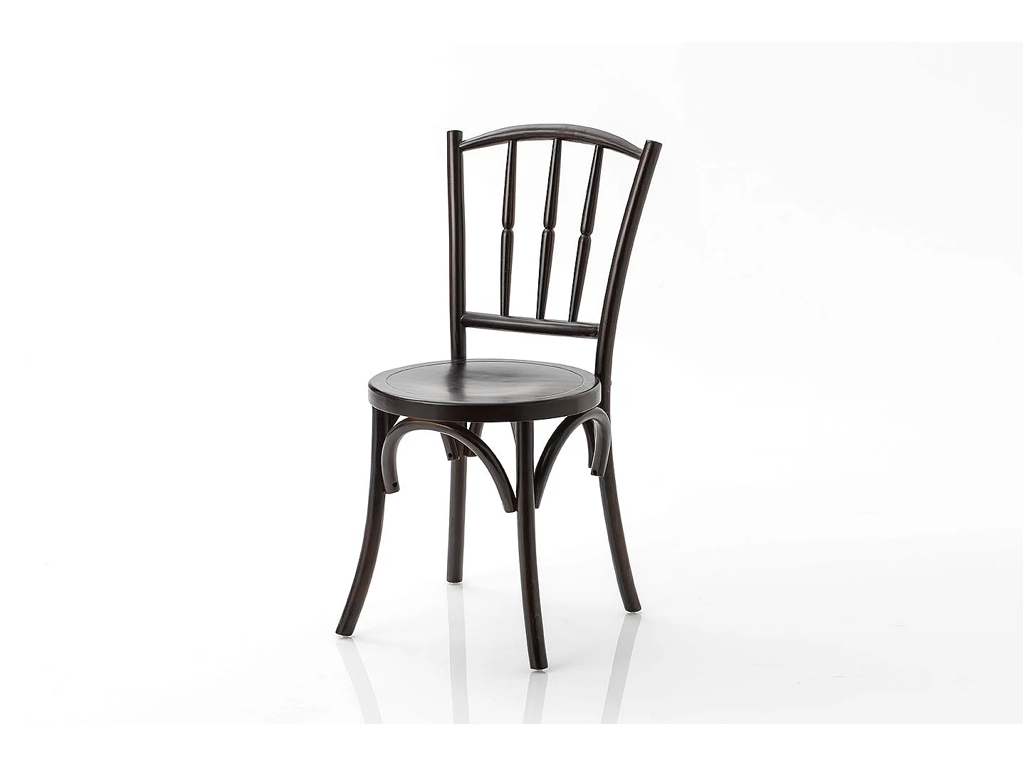 Chaise en forme Tourillon marron