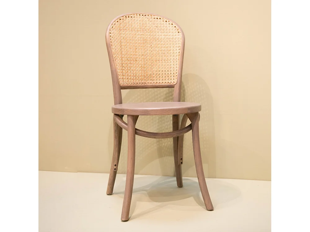 Chaise Cannée marron (lot de 2)