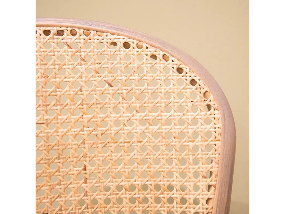 Chaise Cannée marron (lot de 2)