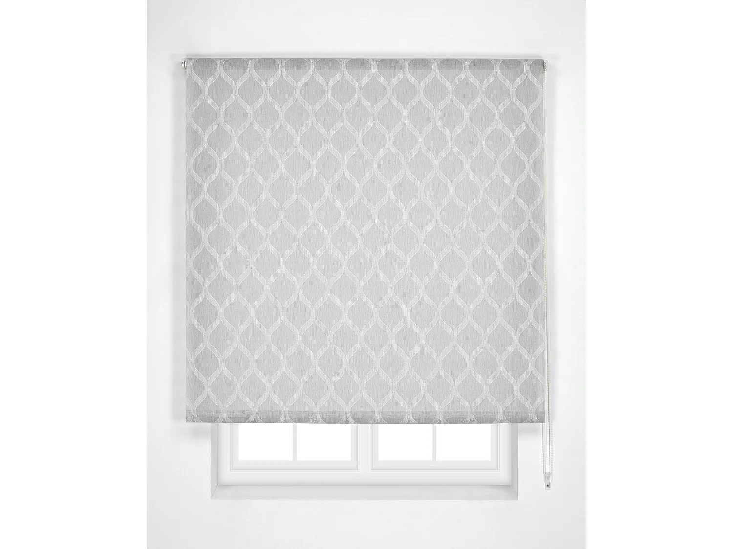 ESTORALIS | Estor Enrollable Translúcido de Visillo | 90 x 255 cm (Ancho por Alto) Tamaño de Tela 87 x 250 cm | Modelo DAVOS Color Gris