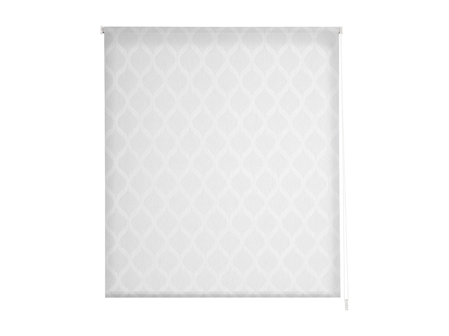 ESTORALIS | Estor Enrollable Translúcido de Visillo | 130 x 255 cm (Ancho por Alto) Tamaño de Tela 127 x 250 cm | Modelo DAVOS Color Blanco