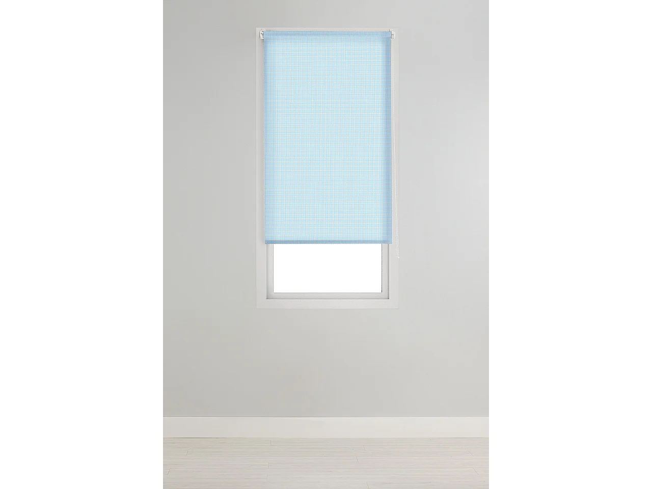 ESTORALIS | Estores Personalizados Easyfix de COCINA | 50 x 150 cm (Ancho por Alto) Tamaño de Tela 47 x 150 cm | Modelo VICHY-1 Color Azul