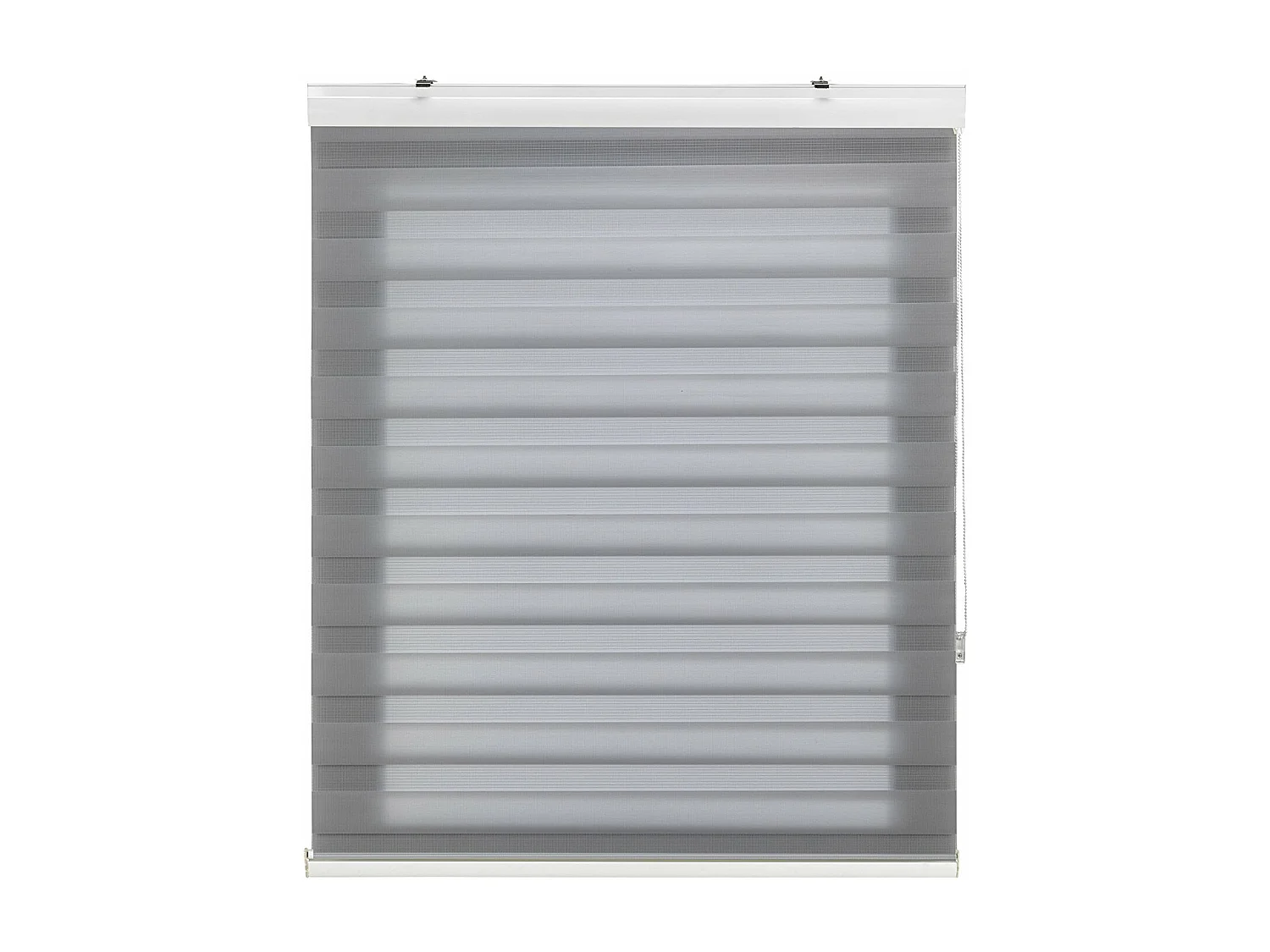 ESTORALIS | Estor Enrollable NOCHE y DIA | 125 x 255 cm (Ancho por Alto) Tamaño de Tela 122 x 250 cm | Modelo SANSA Color Gris