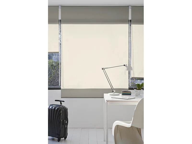ESTORALIS | Estores Enrollables Lisos Translucidos | 80 x 180 cm (Ancho por Alto) Tamaño de Tela 77 x 175 cm | Modelo GOVE Color Beige