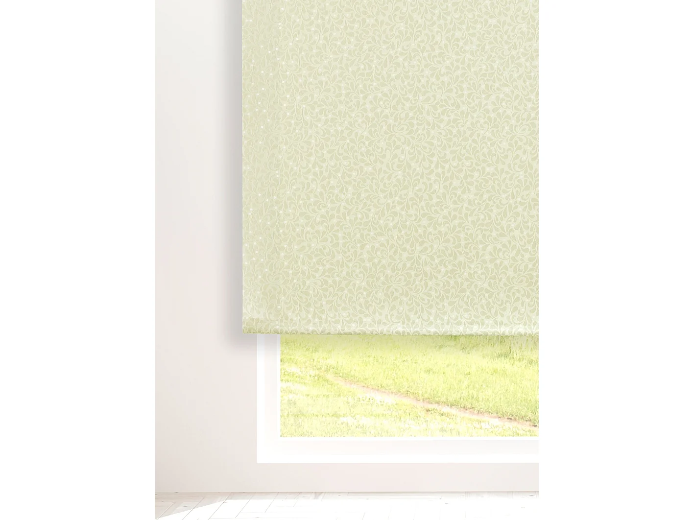 ESTORALIS | Estor Enrollable Translúcido | 130 x 255 cm (Ancho por Alto) Tamaño de Tela 127 x 250 cm | Modelo SANDOR Color Marfil