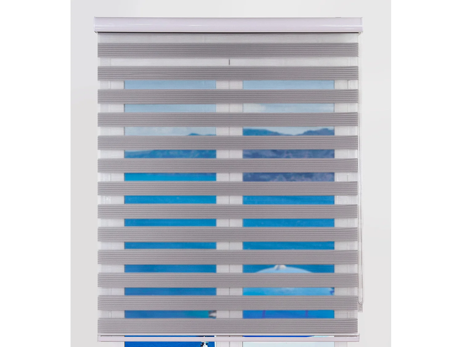 ESTORALIS | Estor Enrollable NOCHE y DIA | 140 x 255 cm (Ancho por Alto) Tamaño de Tela 137 x 250 cm | Modelo SAMWELL Color Gris