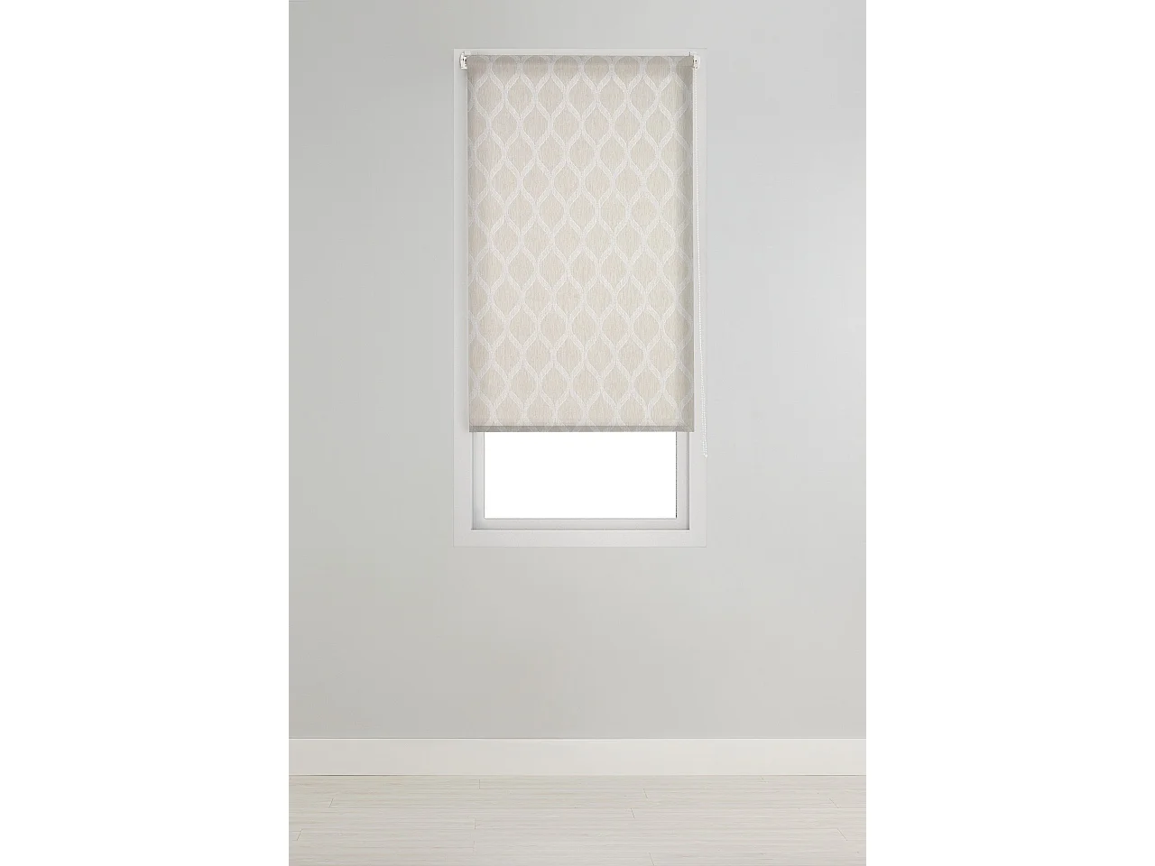 ESTORALIS | Estor Enrollable Translúcido de Visillo | 110 x 255 cm (Ancho por Alto) Tamaño de Tela 107 x 250 cm | Modelo DAVOS Color Beige