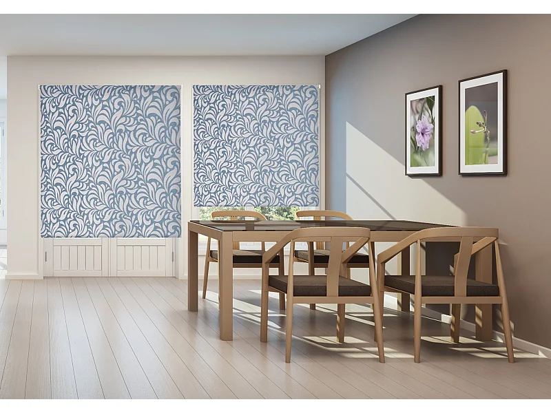 ESTORALIS | Estor Enrollable Translúcido | 170 x 255 cm (Ancho por Alto) Tamaño de Tela 167 x 250 cm | Modelo MYRCELLA Color Azul