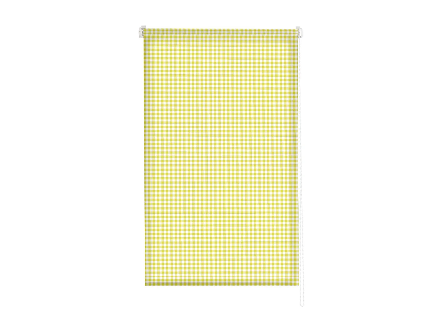 ESTORALIS | Estores Personalizados de COCINA | 120 x 180 cm (Ancho por Alto) Tamaño de Tela 117 x 175 cm | Modelo Vichy-2 Color Amarillo