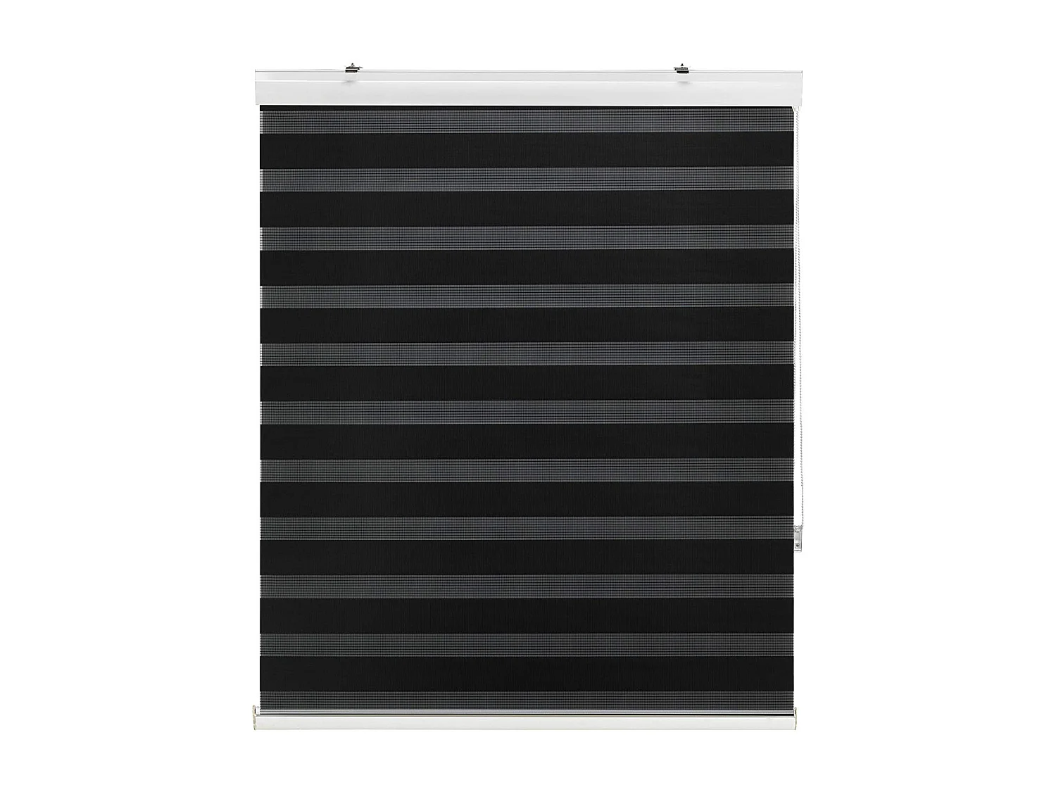 ESTORALIS | Estor Enrollable NOCHE y DIA | 170 x 180 cm (Ancho por Alto) Tamaño de Tela 167 x 175 cm | Modelo SANSA Color Negro