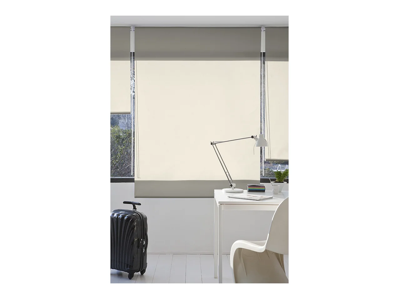 ESTORALIS | Estores Enrollables Lisos Translucidos | 160 x 235 cm (Ancho por Alto) Tamaño de Tela 157 x 230 cm | Modelo GOVE Color Beige