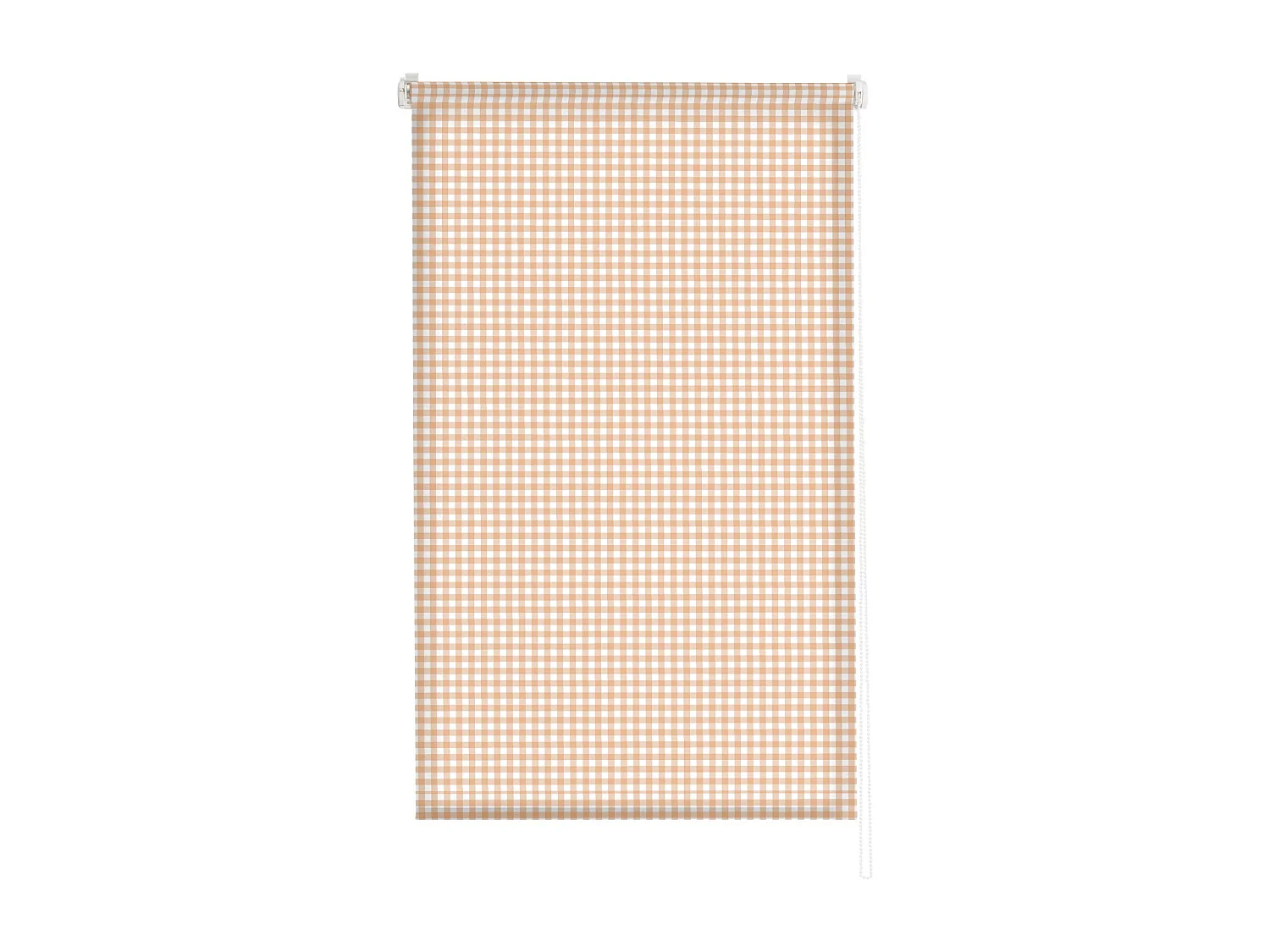 ESTORALIS | Estores Personalizados de COCINA | 90 x 180 cm (Ancho por Alto) Tamaño de Tela 87 x 175 cm | Modelo Vichy-2 Color Beige