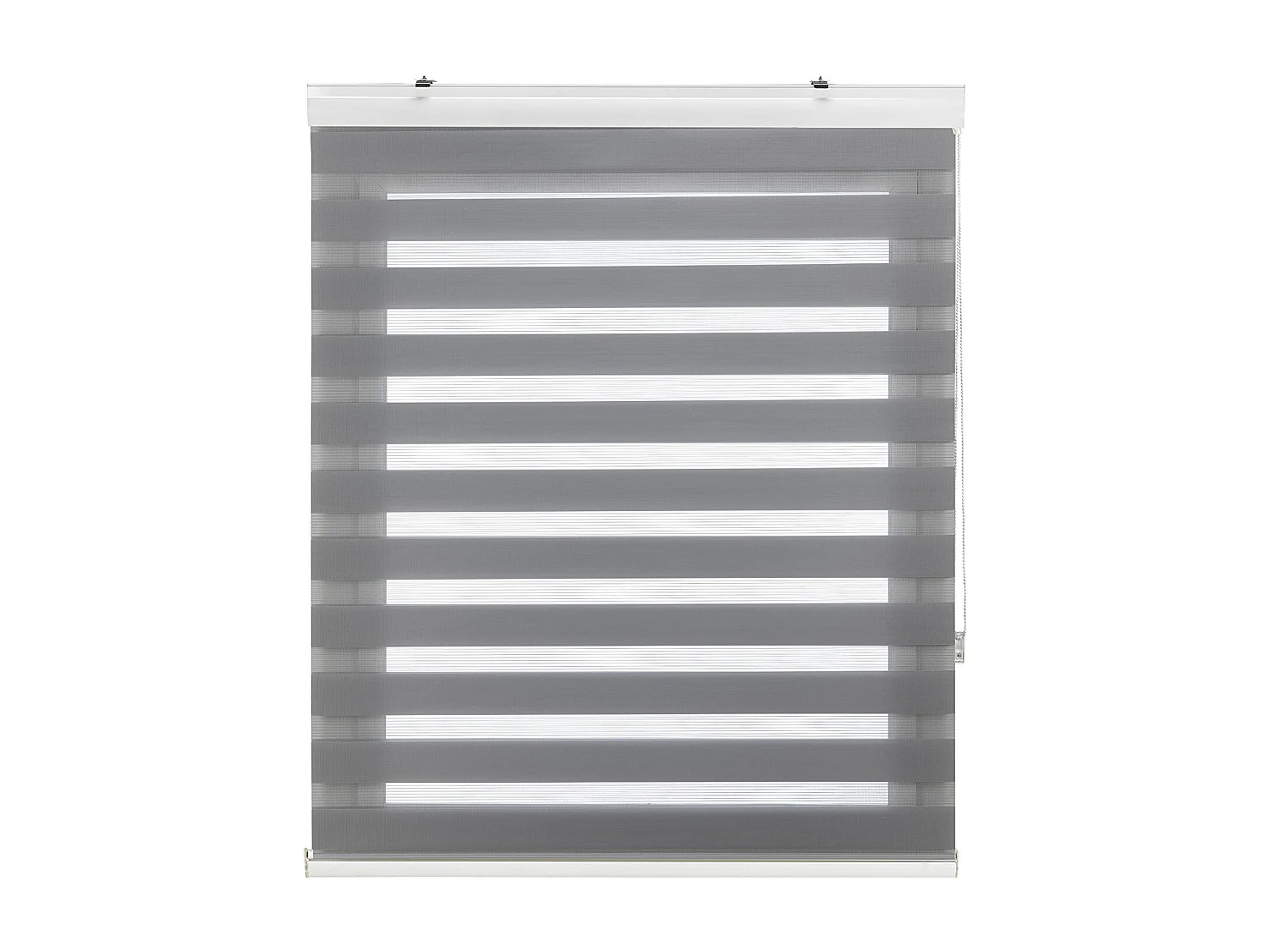 ESTORALIS | Estor Enrollable NOCHE y DIA | 145 x 255 cm (Ancho por Alto) Tamaño de Tela 142 x 250 cm | Modelo SANSA Color Gris