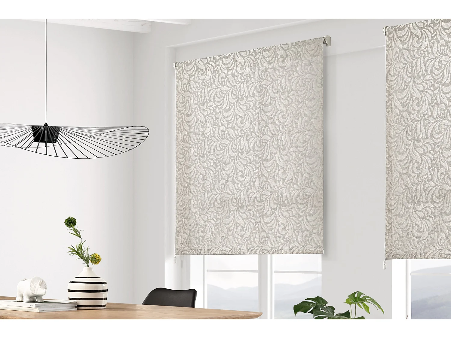 ESTORALIS | Estor Enrollable Translúcido | 130 x 255 cm (Ancho por Alto) Tamaño de Tela 127 x 250 cm | Modelo MYRCELLA Color Gris