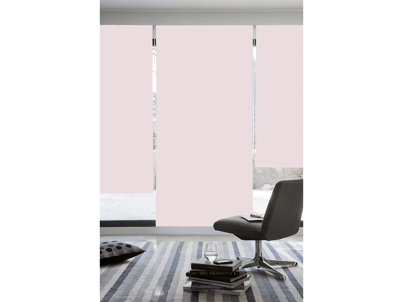 ESTORALIS | Estores Enrollables Opaco | 170 x 235 cm (Ancho por Alto) Tamaño de Tela 167 x 230 cm | Modelo DRACARYS Color Malva