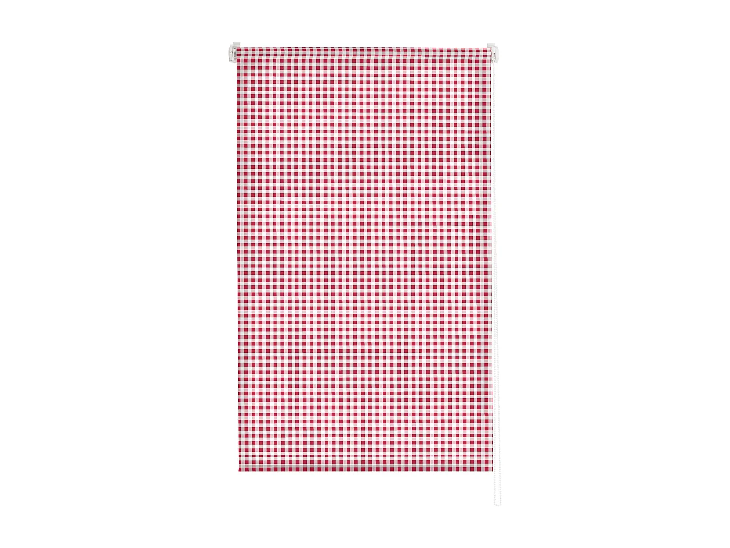 ESTORALIS | Estores Personalizados de COCINA | 110 x 180 cm (Ancho por Alto) Tamaño de Tela 107 x 175 cm | Modelo Vichy-2 Color Rojo