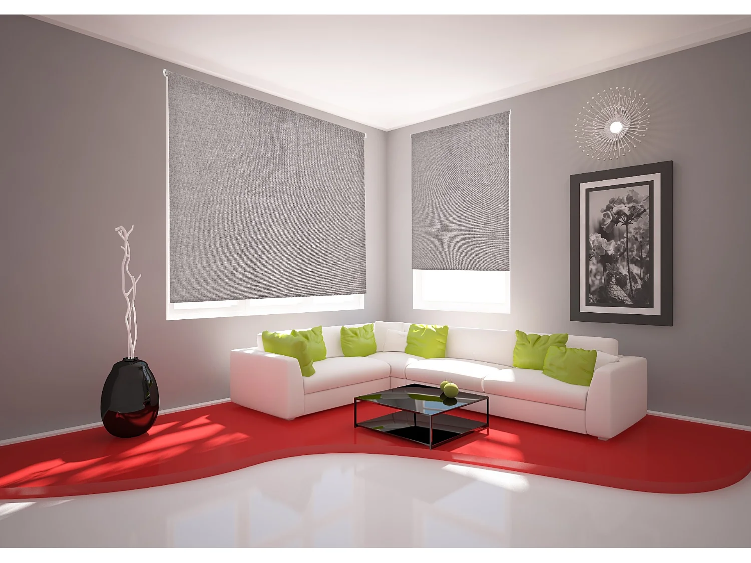 ESTORALIS | Estores Enrollables Translúcidos Easyfix  | 100 x 180 cm (Ancho por Alto) Tamaño de Tela 97 x 180 cm | Modelo BRAN Color Beige