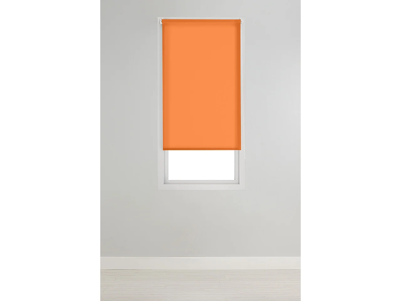 ESTORALIS | Estores Enrollables Lisos Translucidos | 90 x 235 cm (Ancho por Alto) Tamaño de Tela 87 x 230 cm | Modelo GOVE Color Naranja