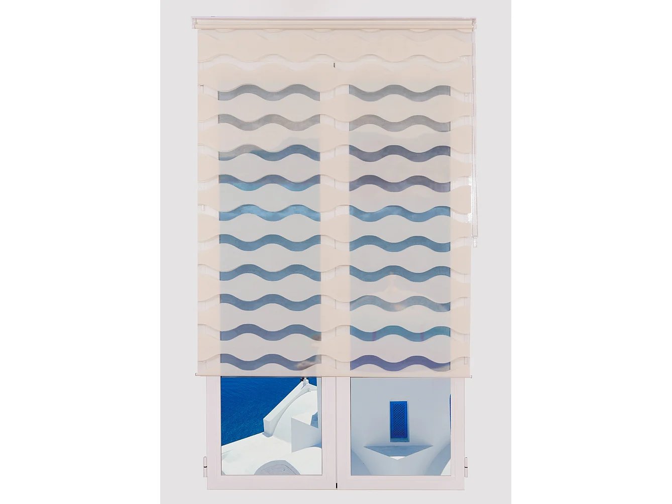 ESTORALIS | Estor Enrollable NOCHE y DIA | 105 x 180 cm (Ancho por Alto) Tamaño de Tela 102 x 175 cm | Modelo JEOR Color Beige