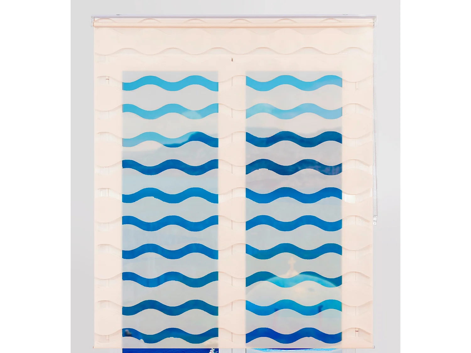 ESTORALIS | Estor Enrollable NOCHE y DIA | 105 x 180 cm (Ancho por Alto) Tamaño de Tela 102 x 175 cm | Modelo JEOR Color Beige