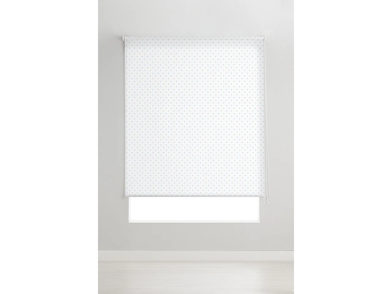 ESTORALIS | Estores Personalizados Easyfix TEXTURAS | 80 x 150 cm (Ancho por Alto) Tamaño de Tela 77 x 150 cm | Modelo Motas-1 Color Azul