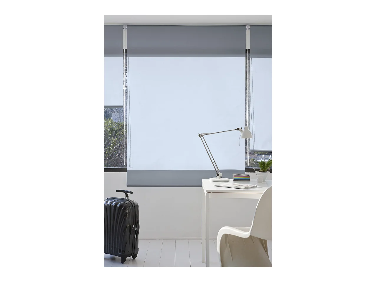 ESTORALIS | Estores Enrollables Lisos Translucidos | 130 x 235 cm (Ancho por Alto) Tamaño de Tela 127 x 230 cm | Modelo GOVE Color Azul