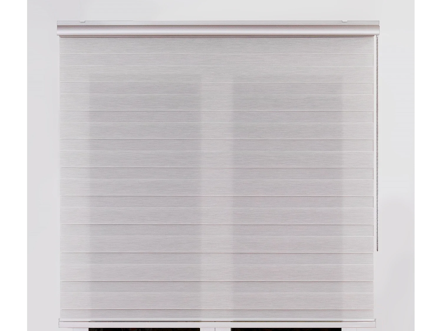 ESTORALIS | Estor Enrollable NOCHE y DIA | 100 x 255 cm (Ancho por Alto) Tamaño de Tela 97 x 250 cm | Modelo MARGAERY Color Blanco